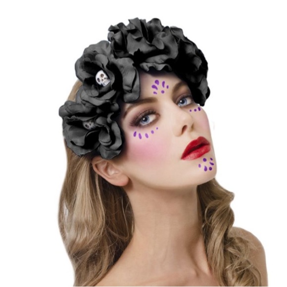Piper K Skull Rose Headband Flower Crown main image 4